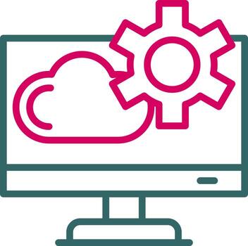 icono de vector de interfaz de programa de aplicación