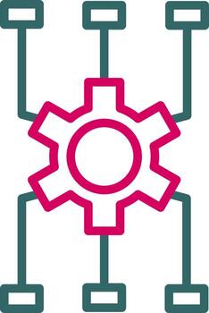 icono de vector de algoritmo