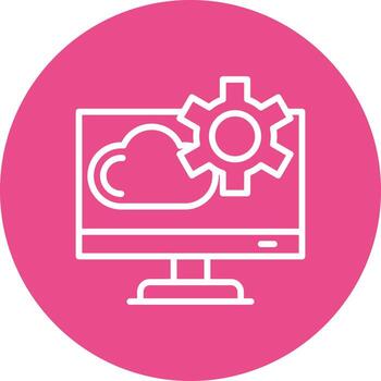 icono de vector de interfaz de programa de aplicación