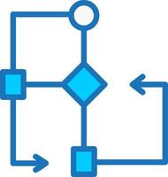 icono de vector de diagrama de flujo