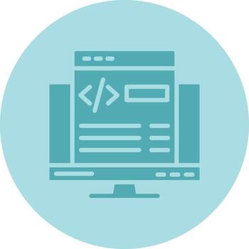 icono de vector de desarrollo web