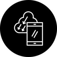 Mobile Cloud Vector Icon