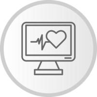 icono de vector de monitoreo de latidos del corazón