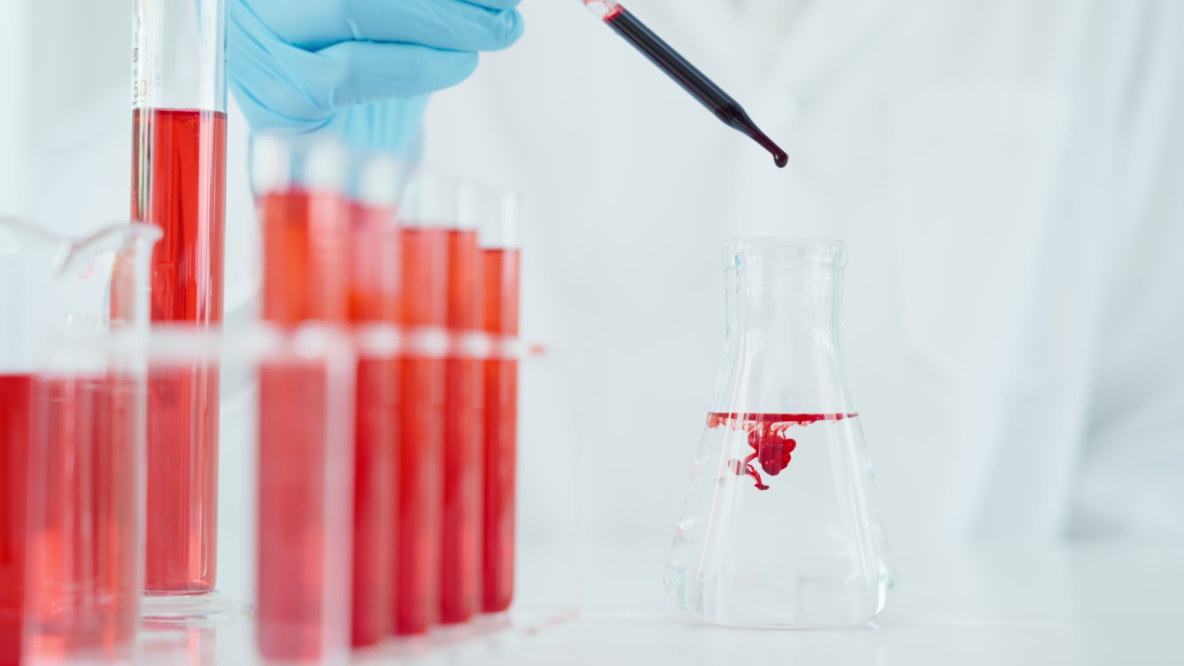 Scientists are check chemical residues in the laboratory. food lab