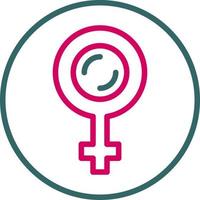 Female Gender Symbol Vector Icon