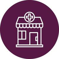 Pharmacy Building Vector Icon