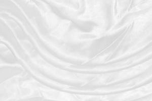 White cloth background abstract with soft waves. photo