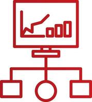 icono de vector de diagrama de flujo