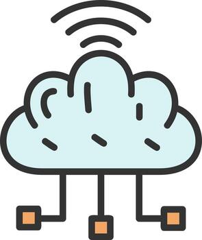 Cloud Computing Vector Icon