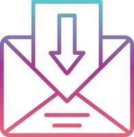 icono de vector de bandeja de entrada de correo