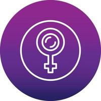 Female Gender Symbol Vector Icon