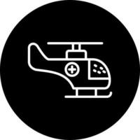 icono de vector de helicóptero