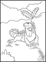 Reptiles Coloring Pages vector