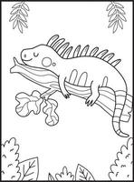 Reptiles Coloring Pages vector