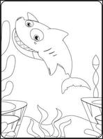 Sea Animals Coloring Pages vector