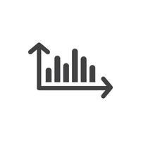 Growing Graph icon vector illustration