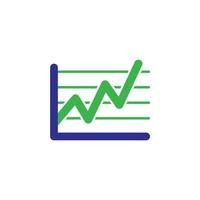 Growing Graph icon vector illustration