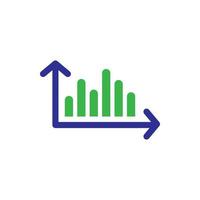 Growing Graph icon vector illustration