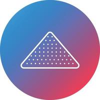 Tinder Line Gradient Circle Background Icon vector