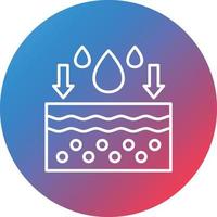 Absorption Line Gradient Circle Background Icon vector