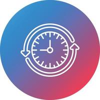 Sustainable Routine Line Gradient Circle Background Icon vector