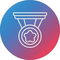 Rewards Line Gradient Circle Background Icon vector