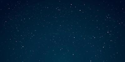 estrellado con fondo de universo. hermoso cielo azul nocturno con ilustración de vector de luna.