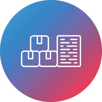 icono de fondo de círculo de degradado de línea de datos maestros vector