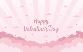 happy valentines day background vector