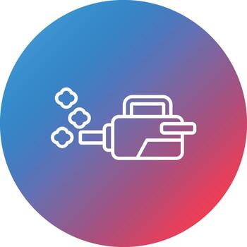 Nano Mist Line Gradient Circle Background Icon vector