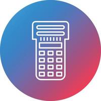 Walkie Talkie Line Gradient Circle Background Icon vector