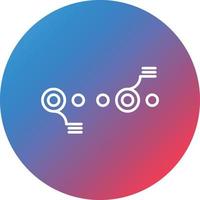 Circle Accent Timeline Line Gradient Circle Background Icon vector