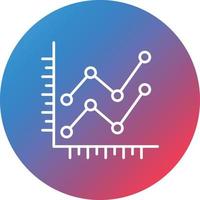 Stacked Line Line Gradient Circle Background Icon vector