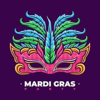 diseño de vectores de máscaras de festival, carnaval de mardi gras