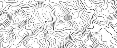 Topographic background and texture. abstraction with place for text. Topo backdrop lines, contour, geographic grid. Modern black and white topographic contours lines of mountains. Topography map art vector