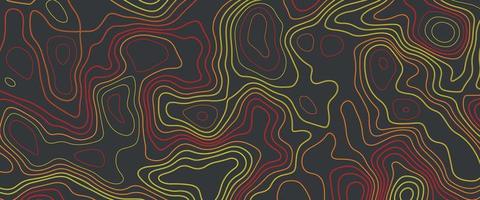 Topographic multicolored linear background. Abstraction with place for text. Map line of topography. Vector abstract topographic map concept, Topographic multicolored linear background with copy space