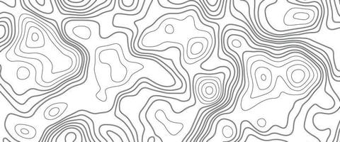 fondo abstracto de relieves curvos de papel de onda blanca, fondo de mapa de contornos topográficos abstractos. relieve montañoso geográfico. fondo de líneas abstractas. mapas de contorno. concepto de negocio. vector