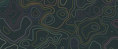 Topographic multicolored linear background. Abstraction with place for text. Map line of topography. Vector abstract topographic map concept, Topographic multicolored linear background with copy space