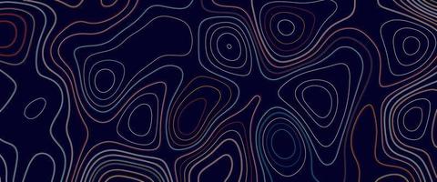 Topographic linear background. Abstraction with place for text. Map line of topography. Vector abstract topographic map concept, Topographic blue and dark linear background with copy space