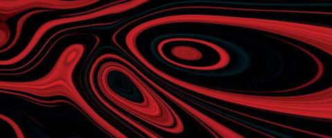 fondo líquido satinado negro y rojo. patrón abstracto de arte digital. diseño abstracto de primer plano de metal líquido. textura suave y elegante de satén negro. lujoso diseño de fondo de mármol. vector