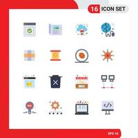 Flat Color Pack of 16 Universal Symbols of world iot sketch internet of things man Editable Pack of Creative Vector Design Elements