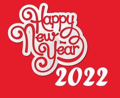 Happy New Year 2022 Vector