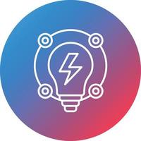 Ambient Creative Line Gradient Circle Background Icon vector