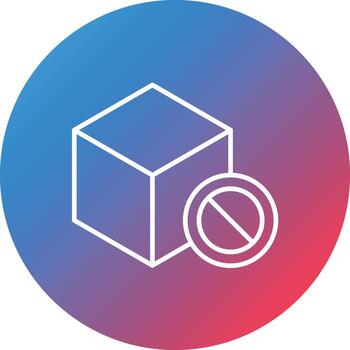 icono de fondo de círculo de gradiente de línea de dieta sin azúcar vector