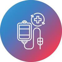 Automatic Refills Line Gradient Circle Background Icon vector
