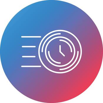 Estimate Line Gradient Circle Background Icon vector
