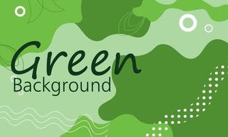 Green backgrounds, liquid shapes, leaves and elements vector