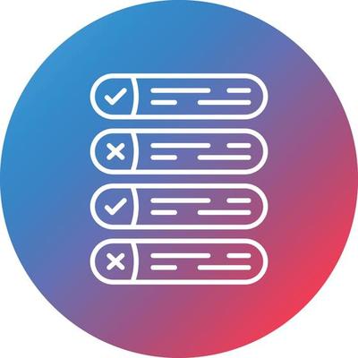 Status Line Gradient Circle Background Icon