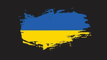 New hand paint Ukraine abstract flag vector
