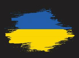 Ukraine splash flag vector